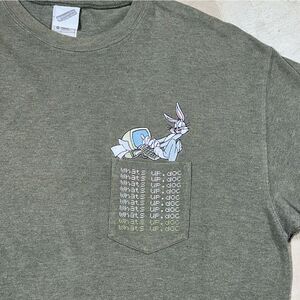 Vintage Warner Bros Bugs Bunny What’s Up Doc Shirt Mens Large Looney Tunes 2000